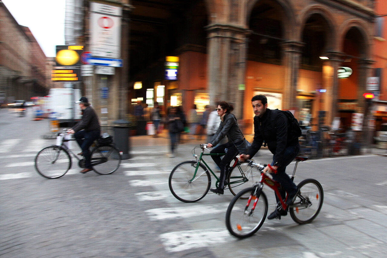 Fietsers in centrum – ©Comune di Bologna